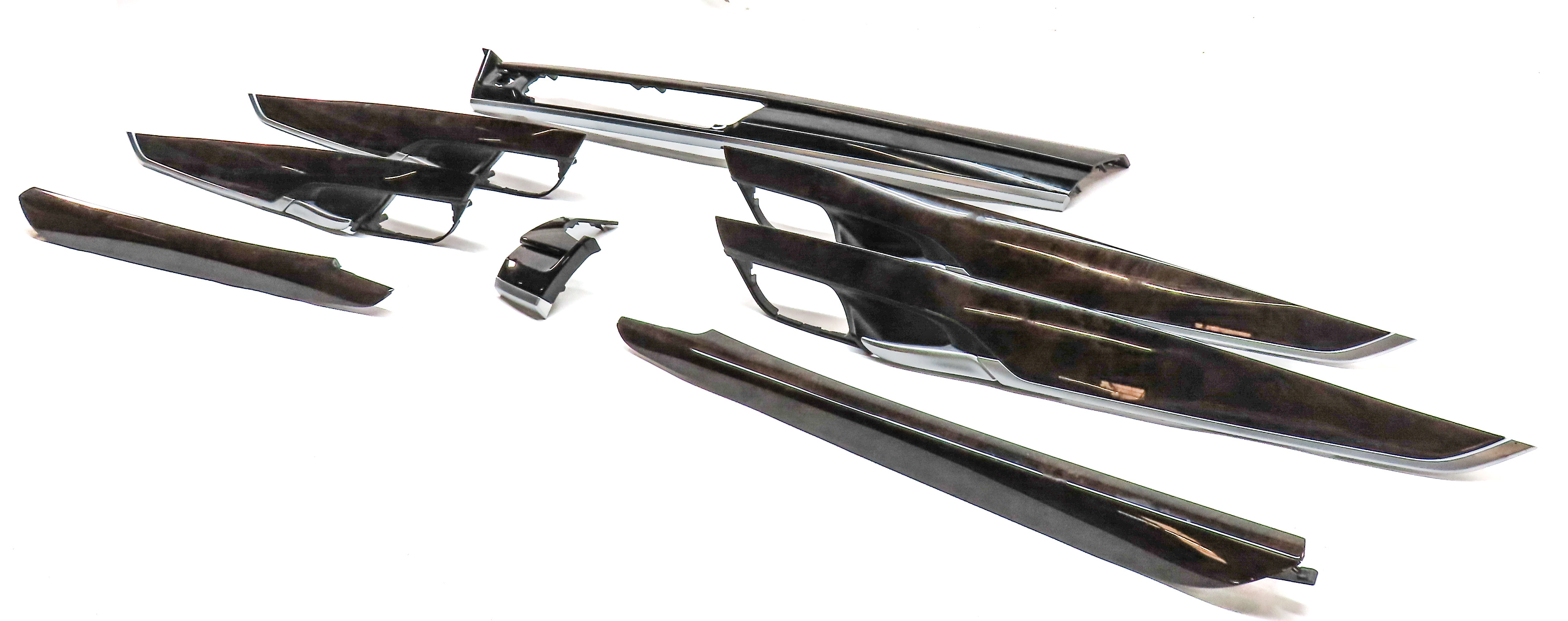 2015 BMW X5 (F15) INTERIOR DASH CENTER CONSOLE DOOR TRIM PANEL SET/8 (Poplar) — exact item pictured